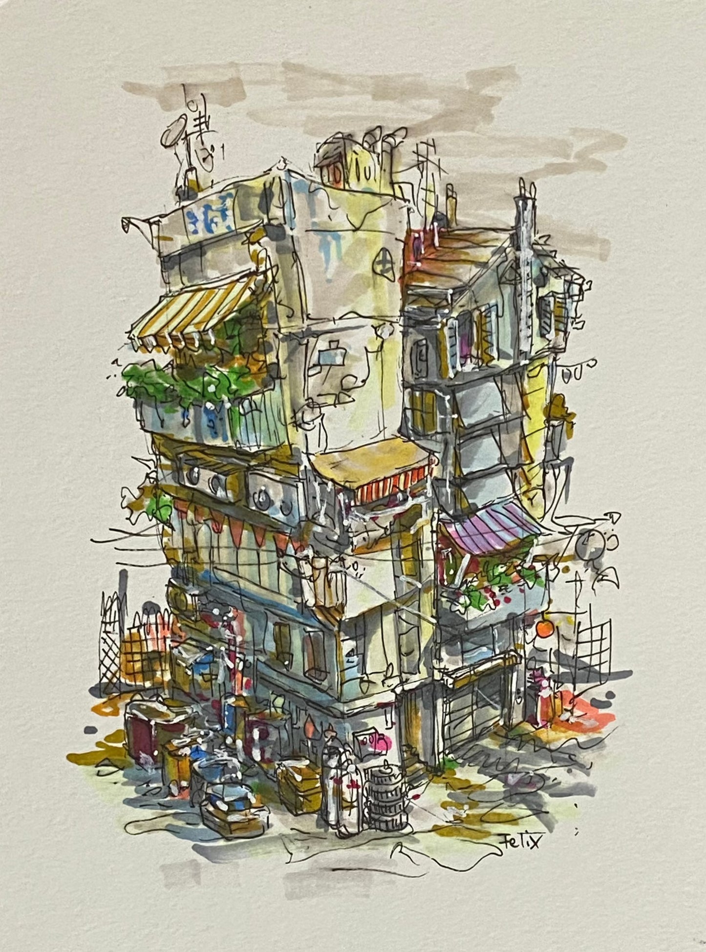 Schmaler Block