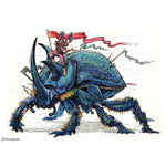'Warrior Beetle' Art Print