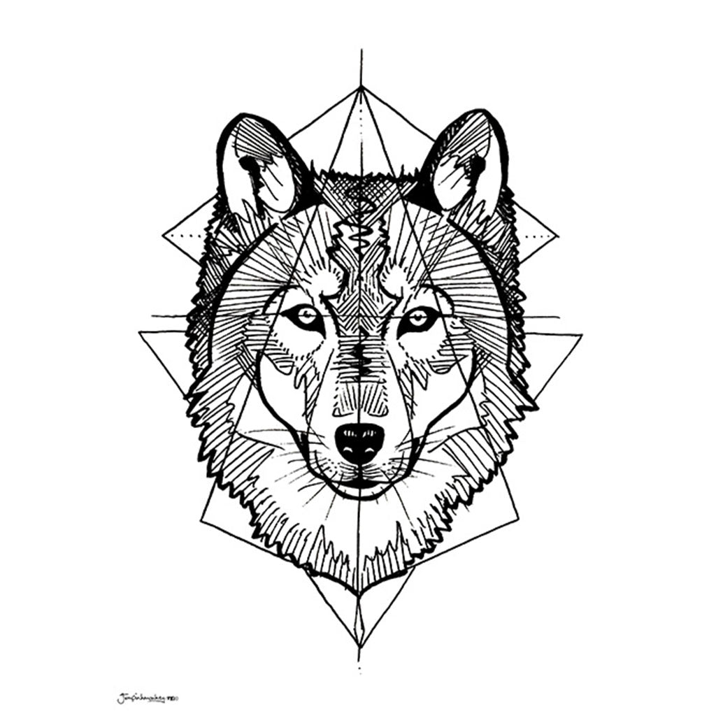 'Prisma Wolf' Art Print