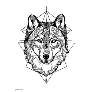 'Prisma Wolf' Art Print