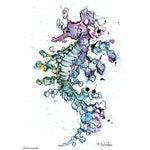 'Watercolor Seahorse' Art Print