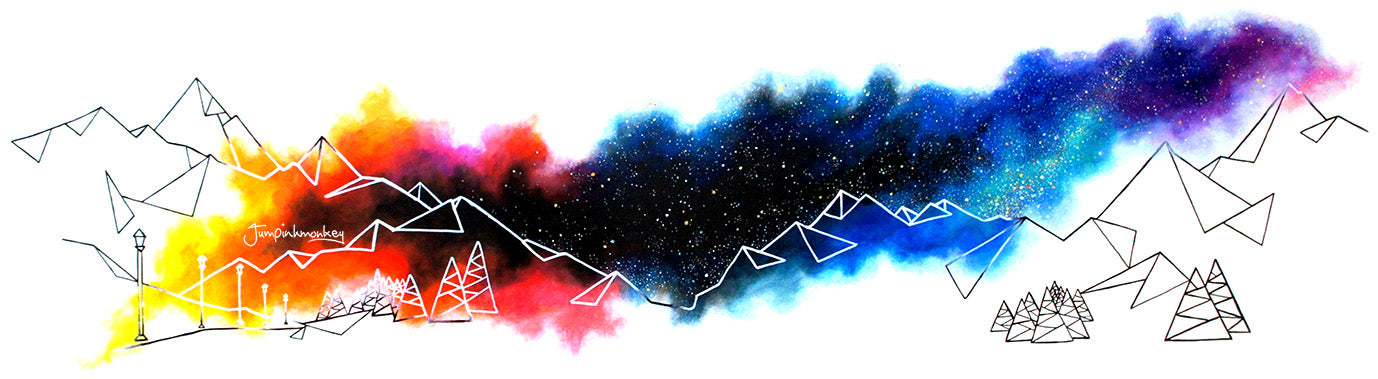 'Big Mountain Sky' Art Print