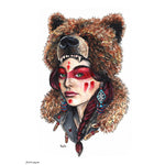 'Bear Woman' Art Print