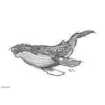 'Mandala Whale' Art Print