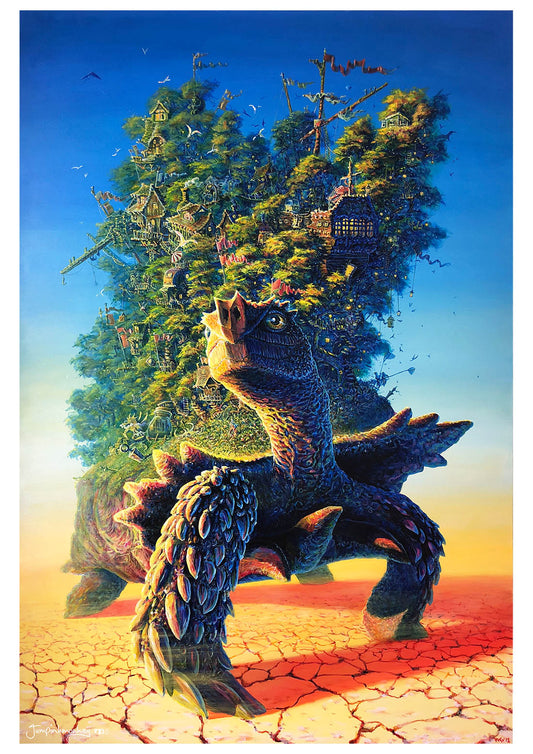 Tortoise holding the world on his back