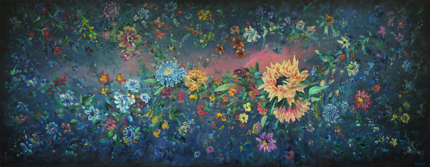 Kunstdruck „Flower Horizon“