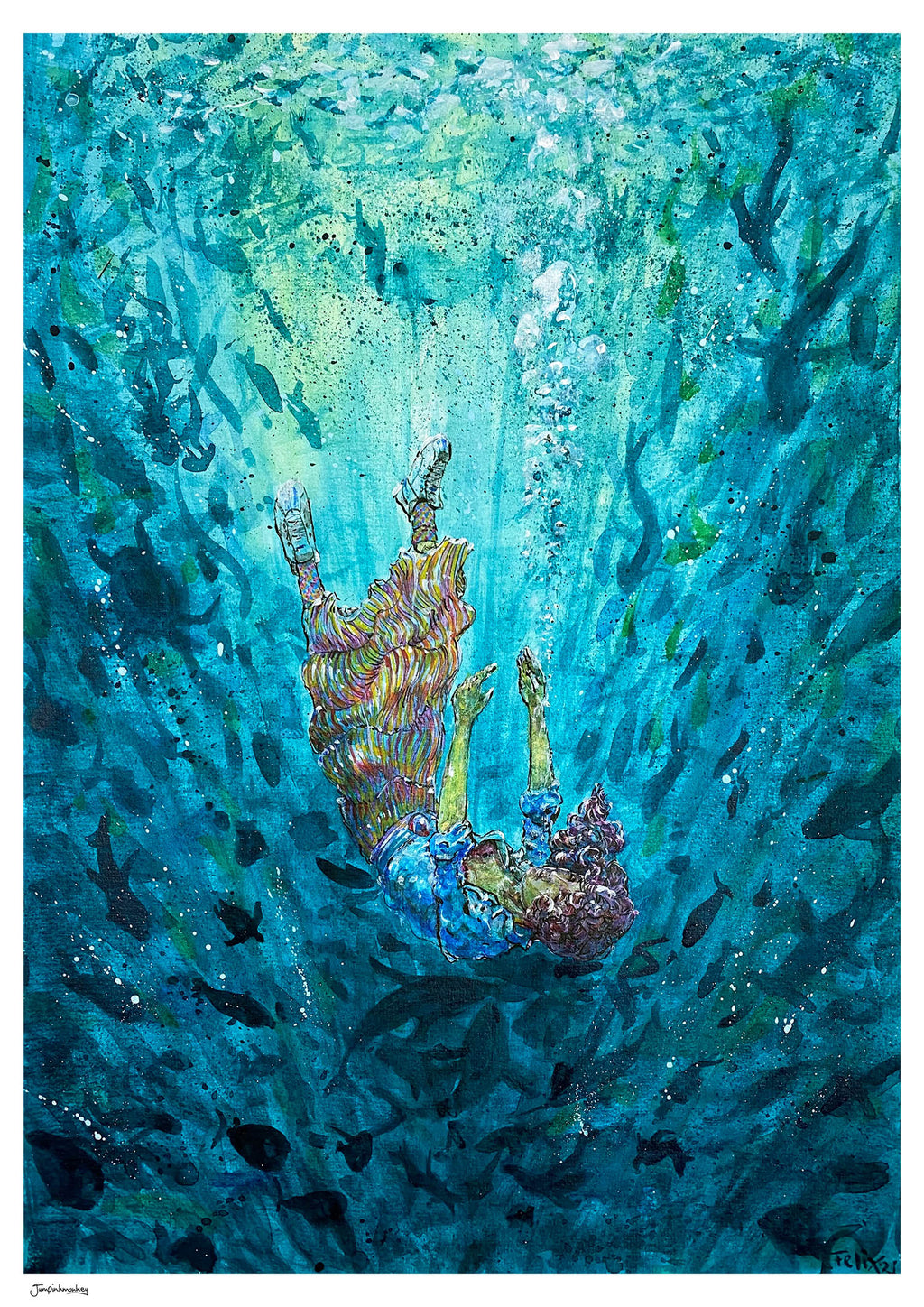 'Drowning' Art Print